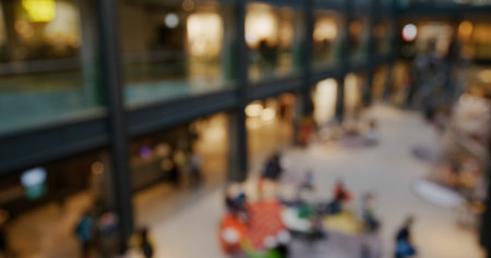 Blur view of the shopping centerの写真素材