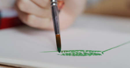 Paint on paper by watercolourの写真素材