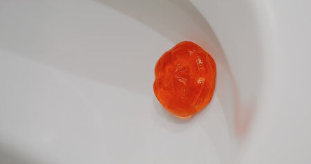 Fresh fragrance toilet cleaner gelの写真素材