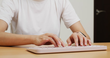 Type on the computer keyboard
