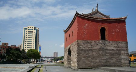 Taipei, Taiwan, 01 March 2022: Northern Gate of the old taipei city, Beimenのeditorial素材