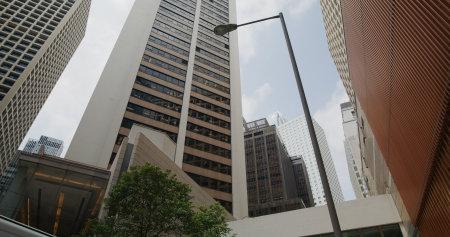 Low angle of office tower