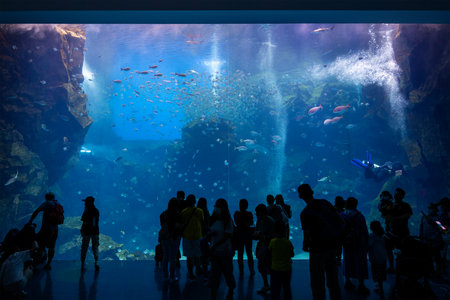 Taoyuan, Taiwan 06 July 2022: Xpark Aquarium in Taiwanの写真素材