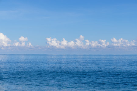 Blue sky and the sea in Hualienの写真素材