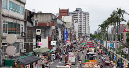 Zhongli, Taiwan 20 June 2022: Zhongli night market in Taiwan