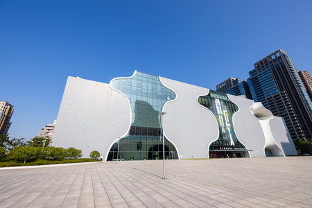 Taichung, Taiwan 25 October 2022: National Taichung Theater in Taichung of Taiwanのeditorial素材