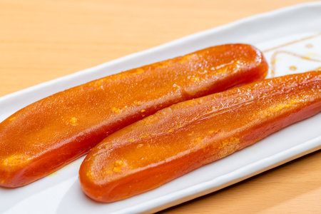 Dried roe of mullet taiwan cuisineの写真素材