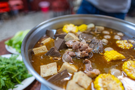 Taiwanese cuisine ginger duck soupの写真素材