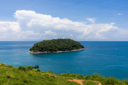 Clear blue sky in Phuket Thailandの写真素材