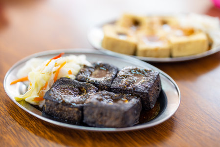 Taiwan famous dish stinky tofu