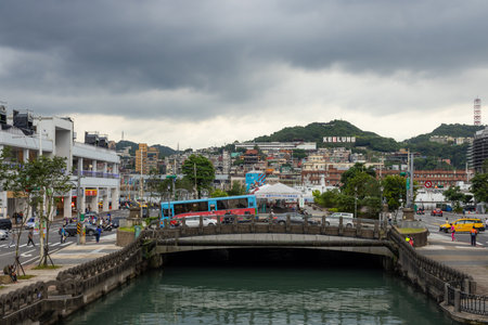 Keelung, Taiwan 12 June 2022: Keelung city in Taiwanのeditorial素材