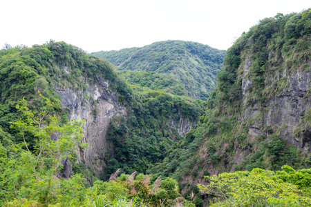 Beautiful mountain landscape in Hualien Taroko of Taiwan