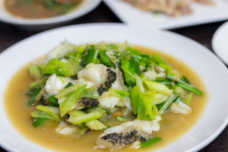 Asian fish fry with vegetable