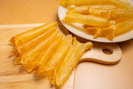 Dried fish maw traditional chinese foodの写真素材