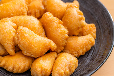 Crispy peanut puff for traditional Lunar new yearの写真素材