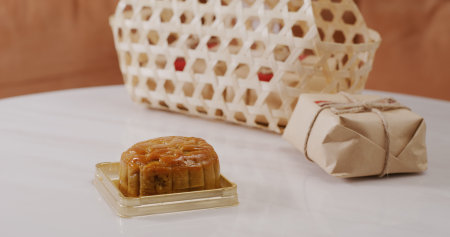 Traditional Chinese moon cake for festival