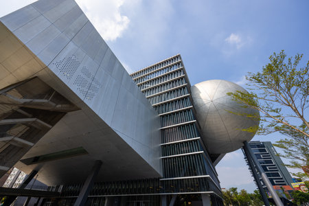 Taipei, Taiwan 04 October 2022: Taipei Performing Arts Center in Jiantan of Taiwanのeditorial素材