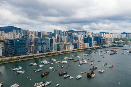 Kowloon Bay, Hong Kong 02 June 2019: Hong Kong cityのeditorial素材