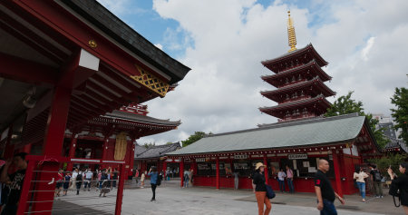 Tokyo, Japan, 24 June 2019: Famous Sensoji in Asakusaのeditorial素材
