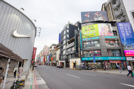 Taipei, Taiwan 13 September 2023: Ximending district in Taipei city of Taiwanのeditorial素材