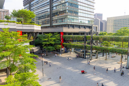 Taipei, Taiwan 13 June 2023: Taipei business district in XInyiのeditorial素材