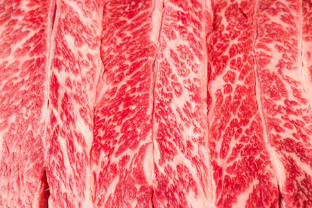 Close up of the steak beef textureの写真素材