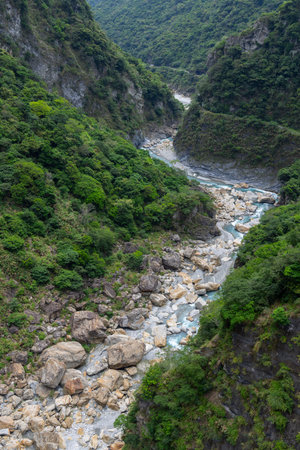 Hualien taroko Gorge Liwu riverの写真素材