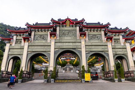 Nantou, Taiwan 29 October 2022: BaoHu Dimu Temple at Puli of Nantou of Taiwanのeditorial素材