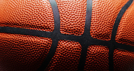 Spot light over the basketball skinの写真素材