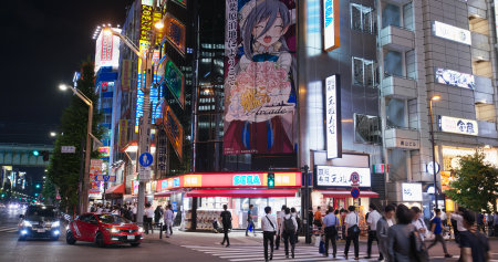 Tokyo, Japan, 27 June 2019: Akihabara district in Japan cityのeditorial素材