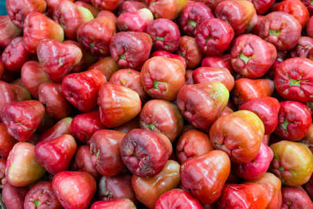 Stack of wax apple in wet market