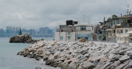 Lei Yue Mun, Hong Kong 06 May 2020: Hong Kong fishing villageのeditorial素材