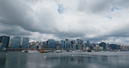 Kowloon bay, Hong Kong 02 June 2019: Hong Kong downtown cityのeditorial素材
