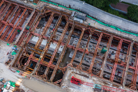 Kai Tak, Hong Kong 21 October 2021: Kai Tak Construction site