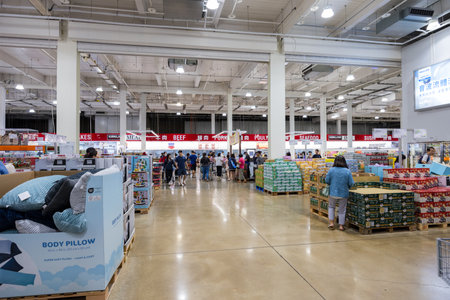 Taiwan 30 October 2023: Costco store in Taiwanのeditorial素材