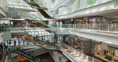 Kowloon Tong, Hong Kong 30 May 2021: Shopping mall in Hong Kongの写真素材