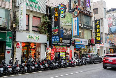 Taipei, Taiwan 28 December 2023: Taipei city in Ximen districtのeditorial素材