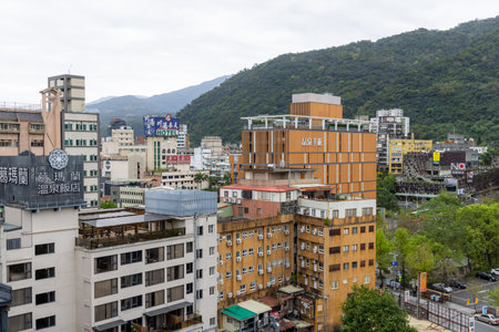 Yilan, Taiwan 18 February 2023: Jiaoxi city in Taiwan of Yilanのeditorial素材