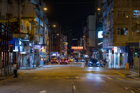 Hong Kong 25 October 2021: Hong Kong kowloon cityの写真素材