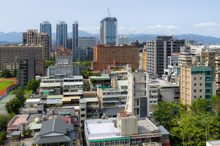 Taiwan 01 May 2023: Linkou residential district in Taipei cityのeditorial素材