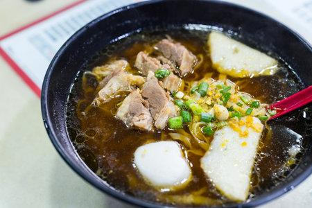 Chinese noodles with beef brisketの写真素材