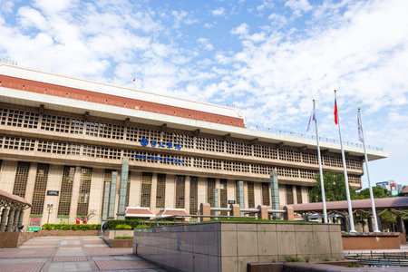 Taipei, Taiwan 02 January 2024: Taipei main station in Taipei cityのeditorial素材