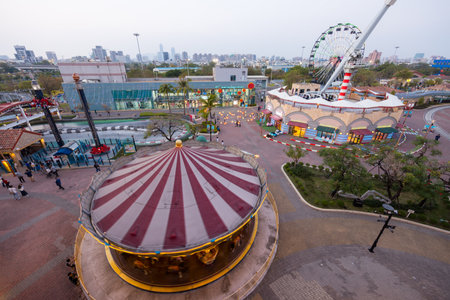 Kaohsiung 02 February 2024: SKM outlet park in Kaohsiung of Taiwanの写真素材