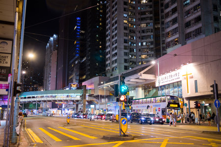 Hong Kong 26 June 2023: Hong Kong city night