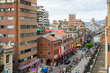 Taipei, Taiwan 30 October 2023: Dihua street in Taipei cityのeditorial素材