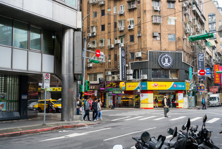 Taipei, Taiwan 28 December 2023: Ximending in Taipei cityのeditorial素材