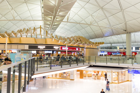 Hong Kong 12 April 2024: Hong Kong international airportのeditorial素材