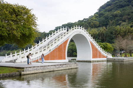 Taipei, Taiwan 13 March 2024: Dahu Park in Taipei cityのeditorial素材