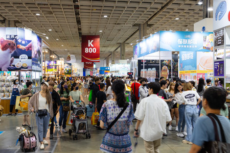 Taipei, Taiwan 12 July 2023: Taipei Nangang exhibition center for The Pet showのeditorial素材