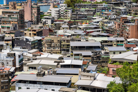 Taiwan 14 August 2023: City of Keelung in Taiwanのeditorial素材